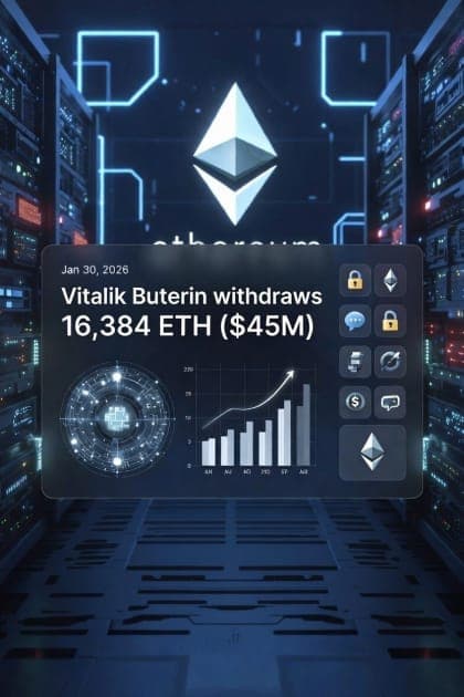 Vitalik Buterin Commits ~$45 Million in ETH to Open-Source Security & Privacy Projects