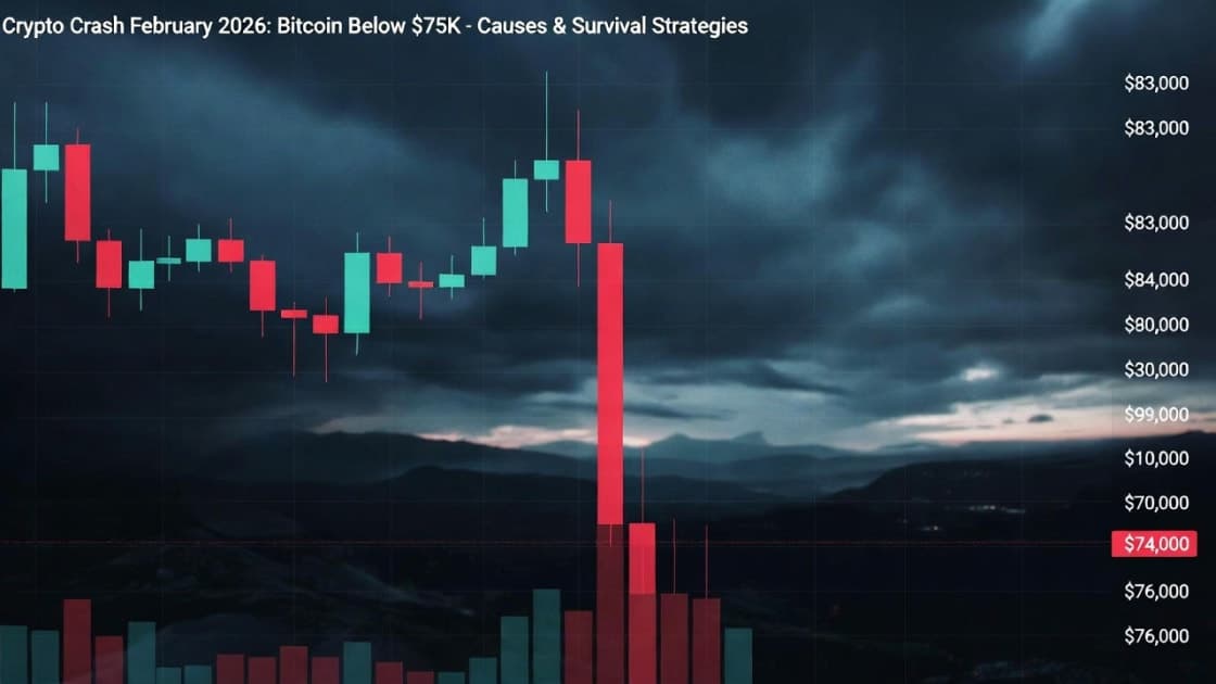 Crypto Market Crash February 2026: Why Bitcoin Dropped Below $75K and Survival Strategies