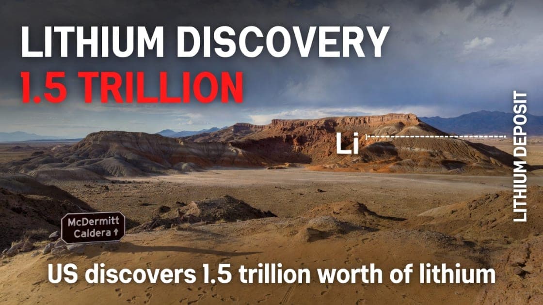 US Discovers Estimated $1.5 Trillion Lithium Deposit Beneath Ancient Supervolcano in Nevada