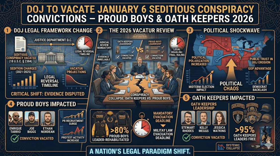 DOJ Moves to Vacate January 6 Seditious Conspiracy Convictions of Proud Boys and Oath Keepers – Latest 2026 Updates